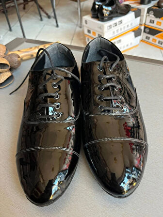 İTALYAN STİL SİYAH RUĞAN ERKEK TANGO, DANS VE SALON AYAKKABISI