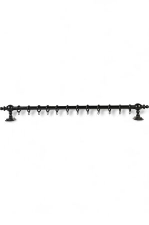 Ahşap Rustik Perde Askısı - Raysız