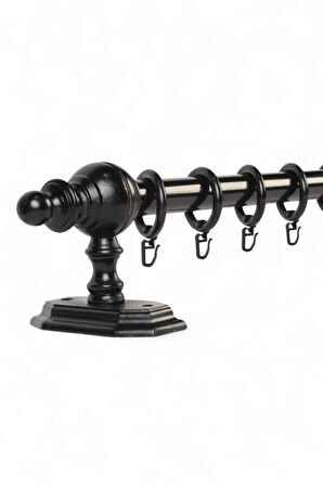 Ahşap Rustik Perde Askısı - Raysız