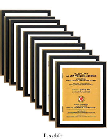 10'LU A4 ÇERÇEVE, BELGE ÇERÇEVESİ, DİPLOMA, SERTİFİKA, FOTOĞRAF ÇERÇEVESİ, RESİM ÇERÇEVESİ, 21x30