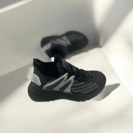 ERKEK ÇOCUK SİYAH GÜNLÜK TRİKO SNEAKER 