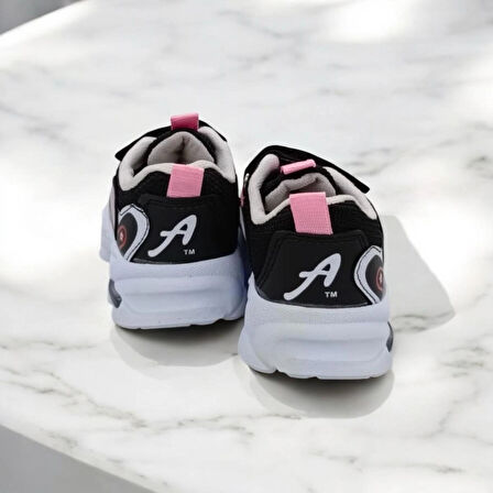KIZ ÇOCUK SİYAH ÜST BASKILI SNEAKER