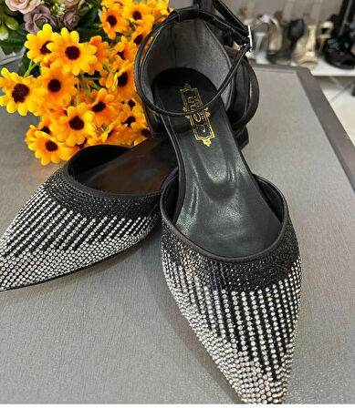 2025 MODEL SİVRİ BURUN DÜZ TABAN EBRULİ RENK GEÇİŞLİ ÇOK RAHAT VE ŞIK ABİYE GÜNLÜK TREND MODEL