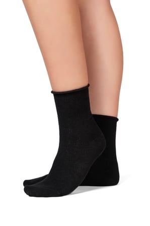 Kadın Lastiksiz Siyah 3’lü Soket Dikişsiz Premium Çorap / İz Bırakmaz / Sıkmayan Çorap / 36-40