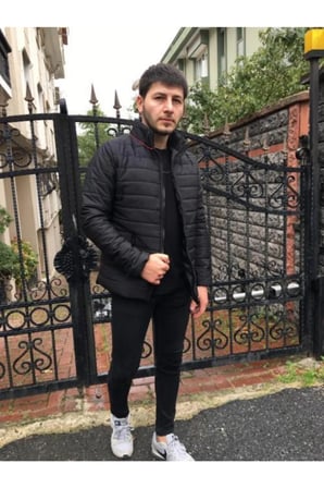Erkek Kırmızı Şişme Mont