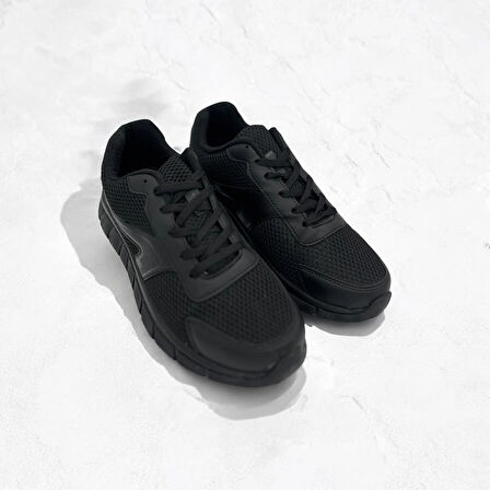 ERKEK SİYAH GÜNLÜK KALIN TABAN SNEAKER 