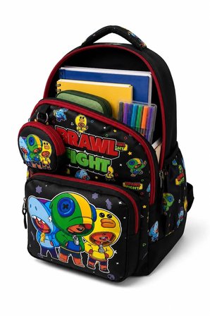 4’lü Set, Erkek Çocuk Desenli İlkokul Okul Çantası + Beslenme Çantası + Kalemlik + Silgilik