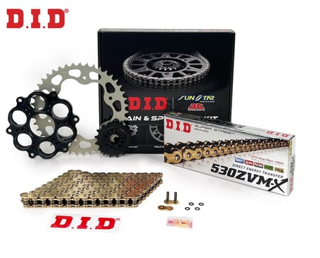 ZİNCİR DİŞLİ SETİ DUCATI MULTISTRADA (1200 cc)  (2010-2017) / DUCATI / MULTISTRADA / 1200cc / ZİNCİR: DID-530ZVM-X (Gold)-108 / ÖN DİŞLİ: SUNSTAR (15T) / ARKA DİŞLİ: JT (40T) / 2010-2011-2012-2013-2014-2015-2016-2017