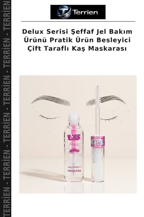 Delux Serisi Şeffaf Jel Bakım Ürünü Pratik Ürün Besleyici Çift Taraflı Kaş Maskarası