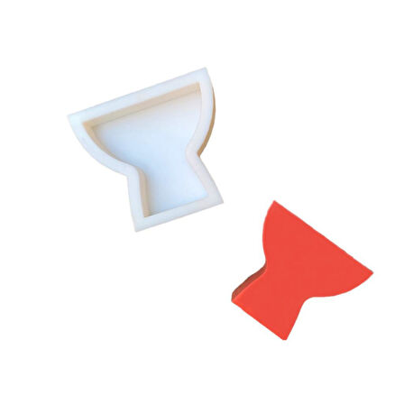 Kadeh 2D Mum Kalıbı ( Silikon ) 1 Adet