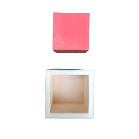 Küp 2D Mum Kalıbı 6x6x6 ( Silikon ) 1 Adet