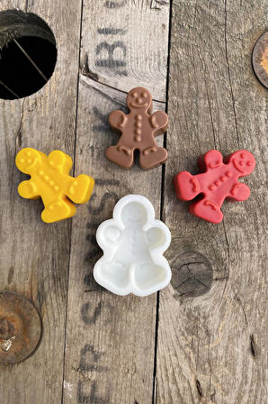 Cookie Adam Tekli Mum Kalıbı (Silikon) (1 Adet)