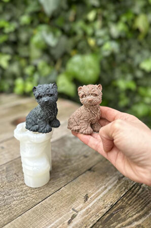 West Highland Köpek Mum Kalıbı (Silikon) (1 Adet)