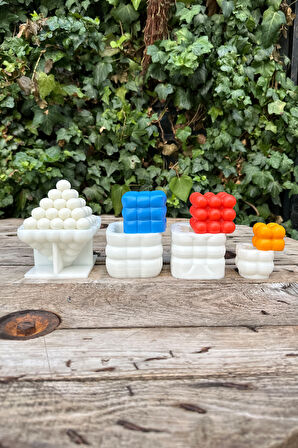 Bubble Set Mum Kalıpları (4 Adet Kalıp)