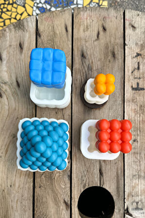 Bubble Set Mum Kalıpları (4 Adet Kalıp)