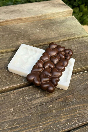 Kalpli Tablet Çikolata Silikon Mum Kalıbı