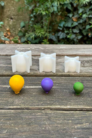 Balon Elips Set Silikon Mum Kalıpları