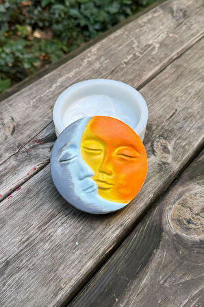 Ay ve Güneş Silikon Mum Kalıbı