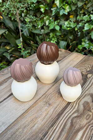 Tomp Üçlü Set Silikon Mum Kalıpları