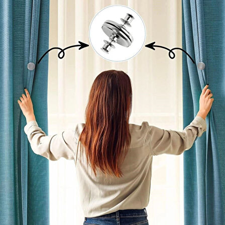 Leyloş  Perde Ve Kumaş Tutturma Mıknatısı 2 Adet