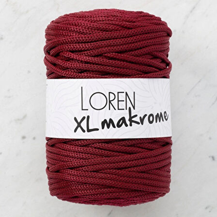 Leyloş Xl Makrome Bordo El Örgü İpi - R049 - 33715