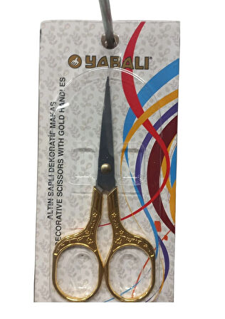 Nakış Makası Altın Saplı Dekoratif Makas Model 1