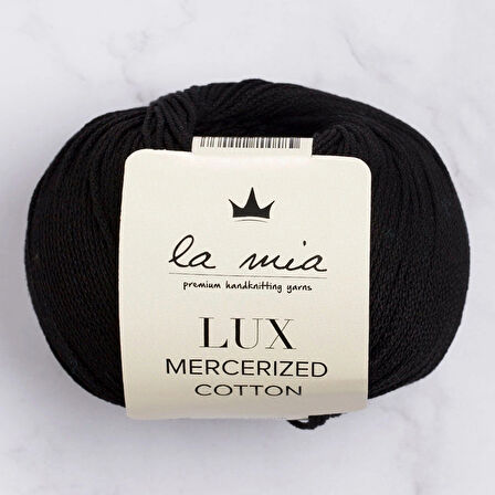 Leyloş Lux Mercerized Cotton Siyah El Örgü İpi - 1 - 33741