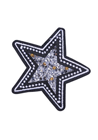 Aplike Ütü İle Yapışan Taşlı Yıldız Arma 5 Cm