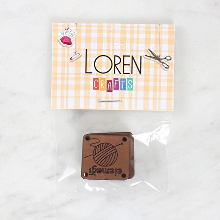 Leyloş Crafts Elemeği Deri Arma 5 Adet  - 1585