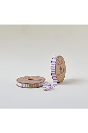 Leyloş Kalın Çizgili Katlı F07 Gül Kurusu 2 Cm 25 Metre %65 Koton %35 Polyester