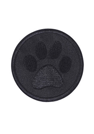 Aplike Ütü İle Yapışan Siyah Pati Arma 5 Cm