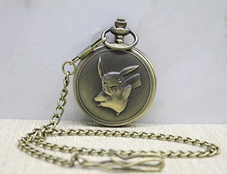 Pikachu Tasarımlı Köstekli Saat