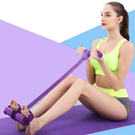 Leyloş Jimlastik Aleti Elastik Yay Karın Kası Çalıştırıcı Trimmer