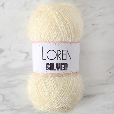 Loren Sılver Krem El Örgü İpi - Rs0065 - 34071
