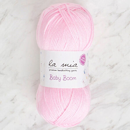 Leyloş Baby Boom Bebe Pembe El Örgü İpi - 782 - 34119