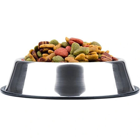 Paslanmaz Çelik Metal Mama Kabı 34 Cm.