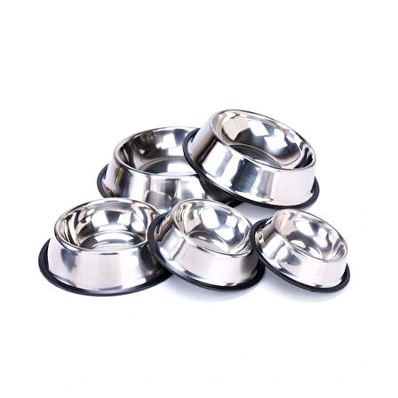 Paslanmaz Çelik Metal Mama Kabı 34 Cm.