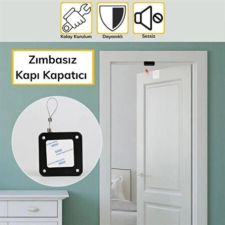 Leyloş Yangına Dayanıklı Sıva Üstü Tüm Kapılar İçin Uygun Otomatik Kapanan Hızlı Otomatik Kapı Kapa