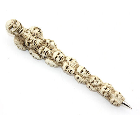 Polyester Kurukafa Tükenmez Kalem Model 2