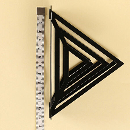 Leyloş Home Prizma Siyah Metal Peçetelik