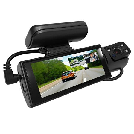 Leyloş  Wifi Destekli Araç İçi & Dışı Çift Kameralı Dikiz Aynası Kamera