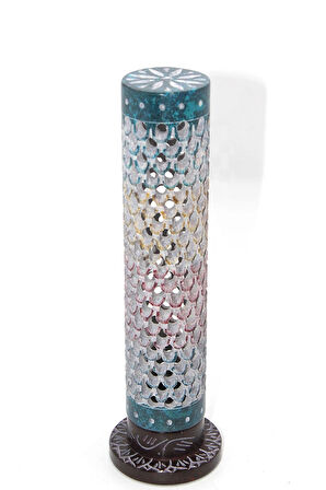 Obsidian Taşı İşlemeli Kule Tütsülük Model 5