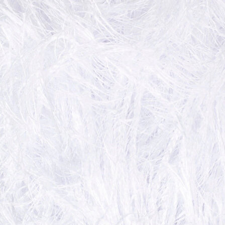 Leyloş Furry Beyaz El Örgü İpi - Rf118 - 34067