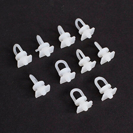 Leyloş Perde Düğmesi 10 Adet Dikdörtgen Tabanlı