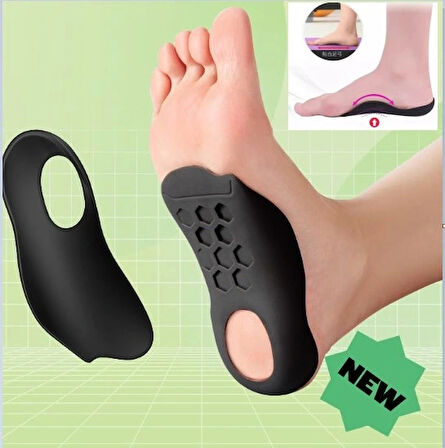 Esnek Düz Taban Düzeltici Topuk Yastığı