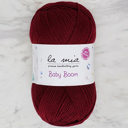 Leyloş Baby Boom Bordo El Örgü İpi - 110 - 34453