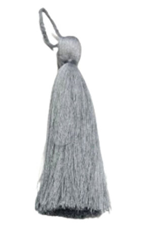 Püskül Tekli 10 Cm 1 Adet Gri