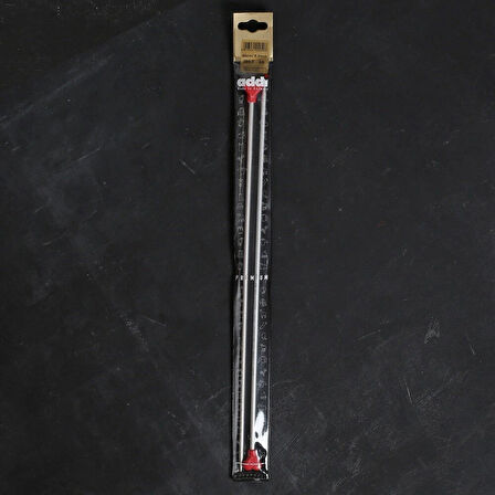 Addı Kalpli 5mm 40cm Klasik Alüminyum Örgü Şişi -