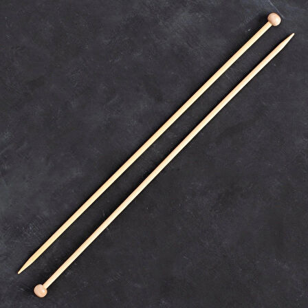 Leyloş Bambus 5mm 35cm Bambu Örgü Şişi - 500-7