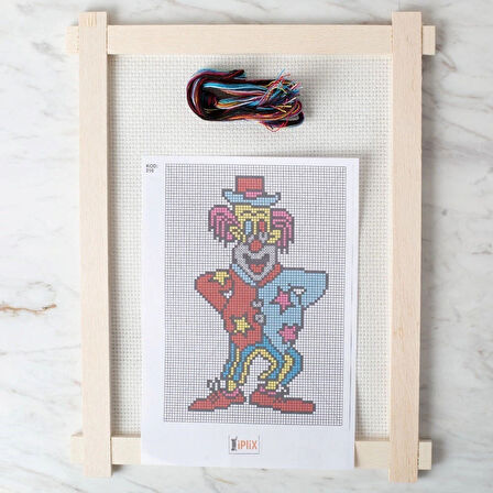 Leyloş Etamin İşleme Panosu Kiti Palyaço - Kod:216